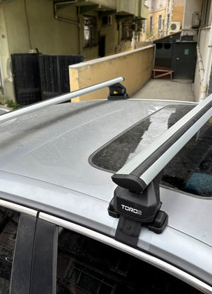 For Honda Civic Sedan 2021-2025 Roof Rack Cross Bars Normal Roof Alu Silver