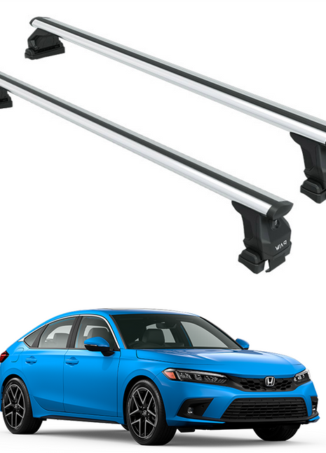 Honda Civic Hatchback 2021-2025 Oluksuz Üst Tavan Portbagaj Taşıyıcı Ara Atkısı Toros Serisi Pro 4 Gri