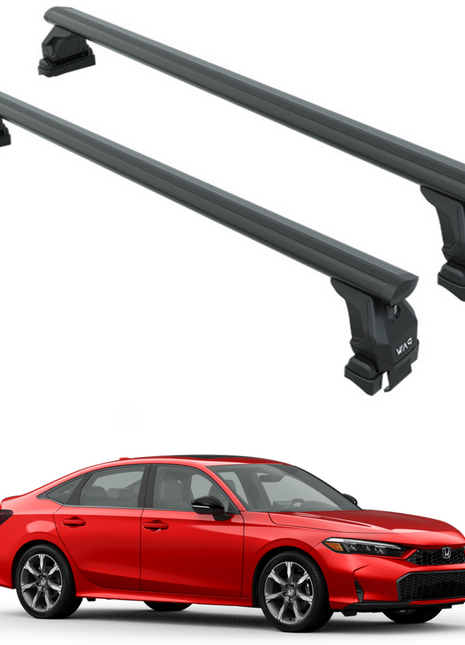 For Honda Civic Sedan 2021-2025 Roof Rack Cross Bars Normal Roof Alu Black
