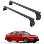 For Honda Civic Sedan 2021-2025 Roof Rack Cross Bars Normal Roof Alu Black