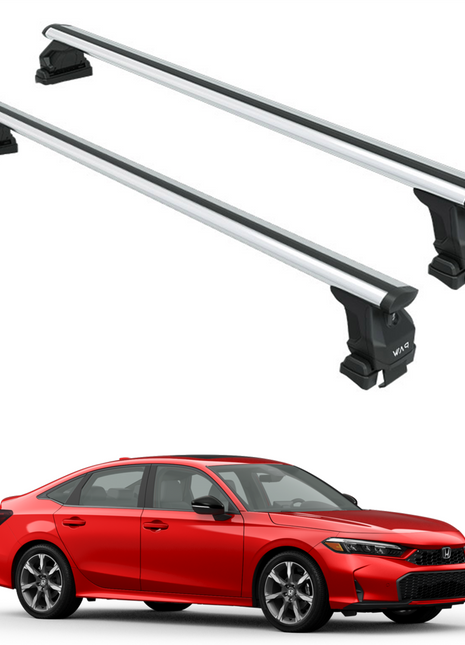 For Honda Civic Sedan 2021-2025 Roof Rack Cross Bars Normal Roof Alu Silver