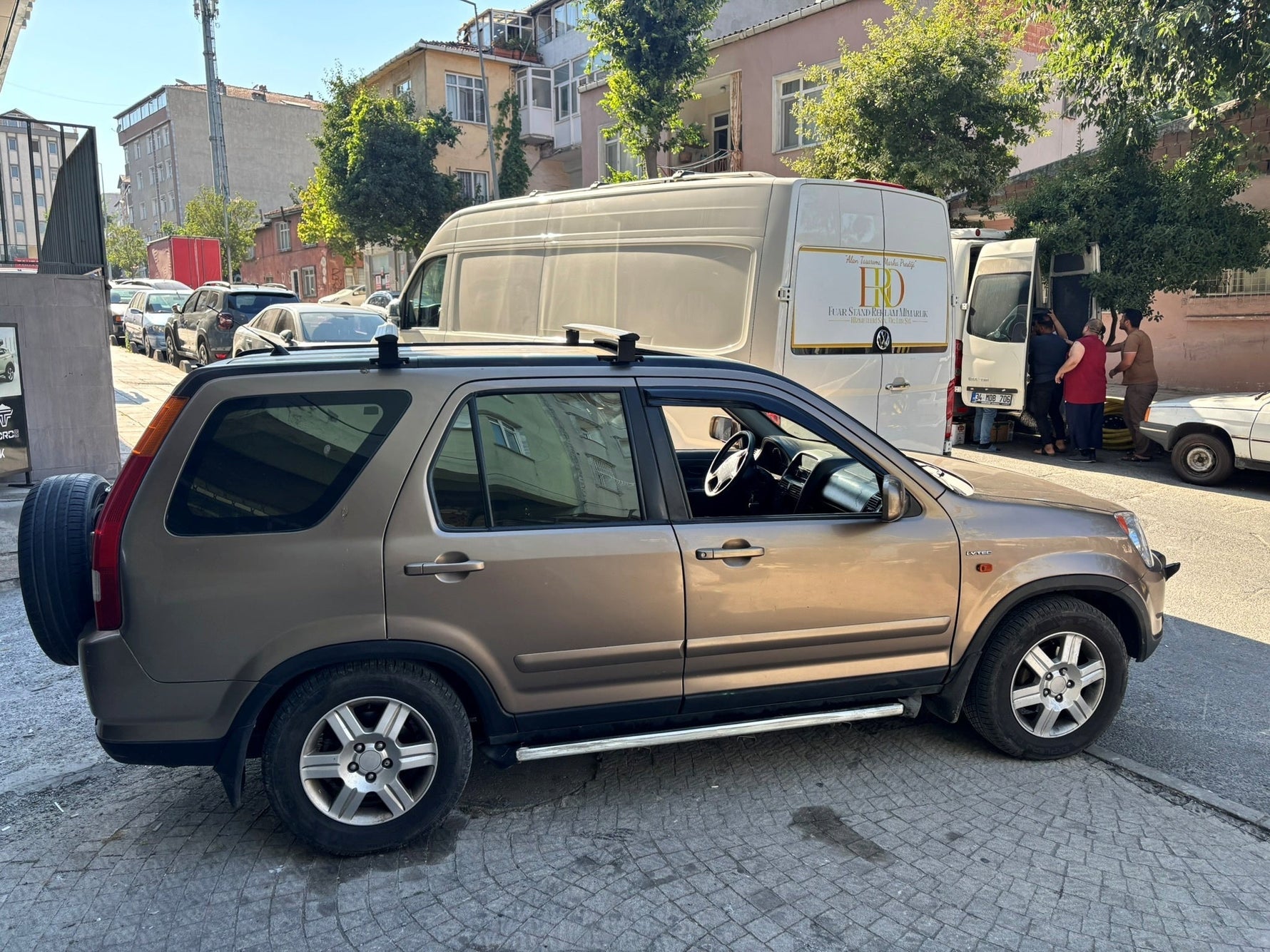 Honda CR-V MK2 (2002–2006) Çadır Taşıyıcı Tavan Barı Ara Atkısı Pratik Serisi Siyah