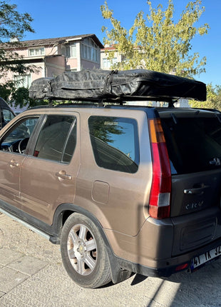 Honda CR-V MK2 (2002–2006) Çadır Taşıyıcı Tavan Barı Ara Atkısı Pratik Serisi Siyah