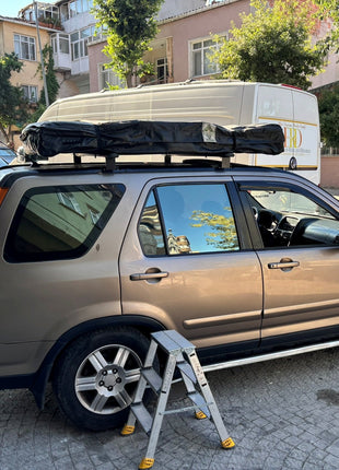 Honda CR-V MK2 (2002–2006) Çadır Taşıyıcı Tavan Barı Ara Atkısı Pratik Serisi Siyah