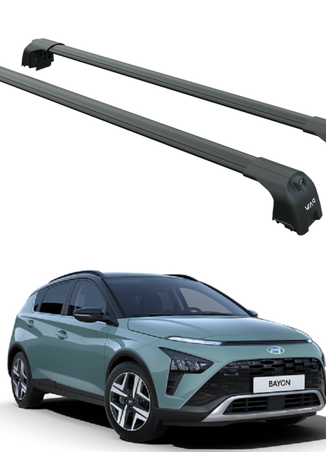 Hyundai Bayon 2021-2025 Portbagaj Taşıyıcı Ara Atkisi - Ara Çubuk Paw Pro 2 Siyah