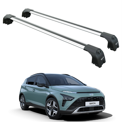 Hyundai Bayon 2021-2025 Portbagaj Taşıyıcı Ara Atkisi - Ara Çubuk Paw Pro 2 Gri