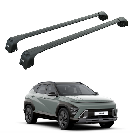 Hyundai Kona Eva 2023-2025 Portbagaj Taşıyıcı Ara Atkisi - Ara Çubuk Paw Pro 2 Siyah