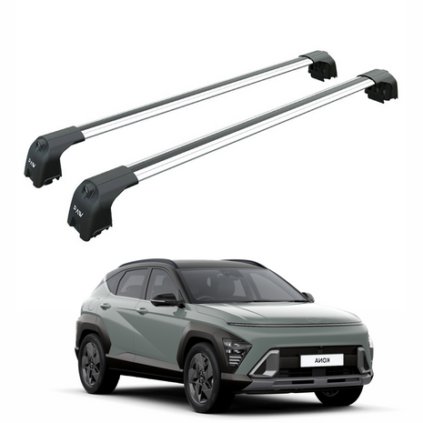 Hyundai Kona Eva 2023-2025 Portbagaj Taşıyıcı Ara Atkisi - Ara Çubuk Paw Pro 2 Gri