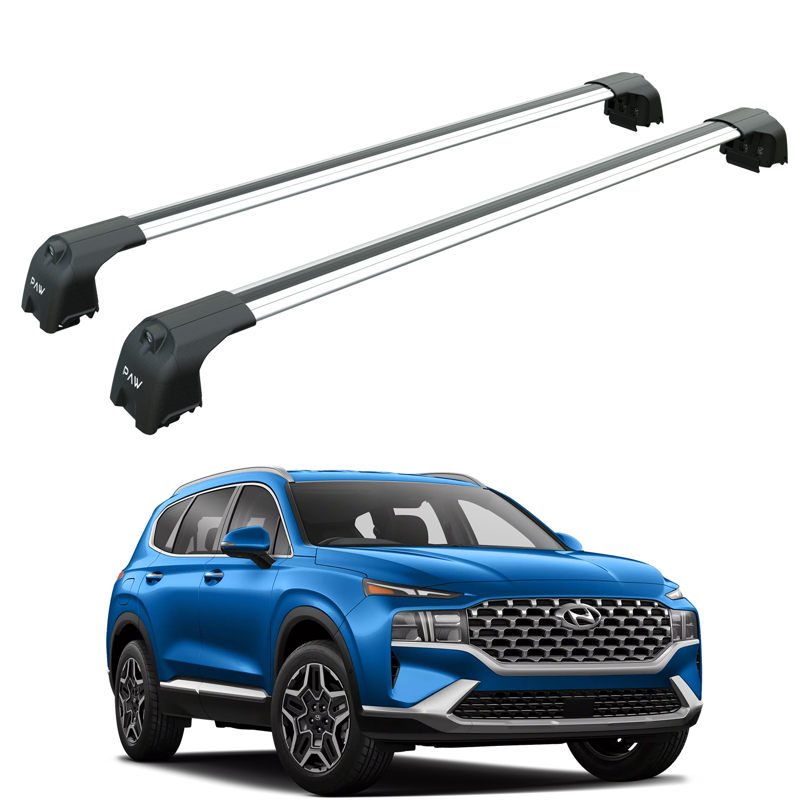Hyundai Santa Fe 2018-2023 Portbagaj Taşıyıcı Ara Atkisi - Ara Çubuk Paw Pro 2 Gri