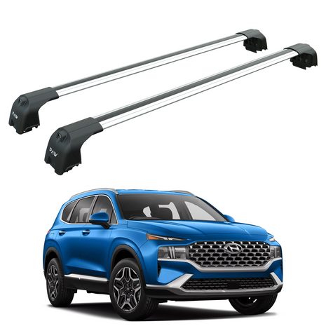 Hyundai Santa Fe 2018-2023 Portbagaj Taşıyıcı Ara Atkisi - Ara Çubuk Paw Pro 2 Gri