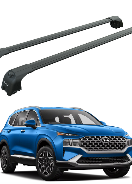 Hyundai Santa Fe 2018-2023 Portbagaj Taşıyıcı Ara Atkisi - Ara Çubuk Paw Pro 2 Siyah