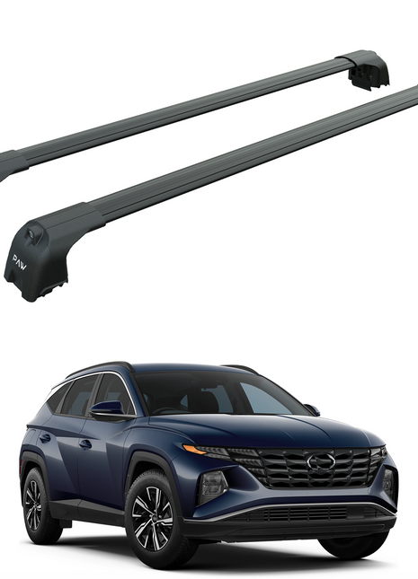 Hyundai Tucson 2021-2025 Portbagaj Taşıyıcı Ara Atkisi - Ara Çubuk Paw Pro 2 Siyah