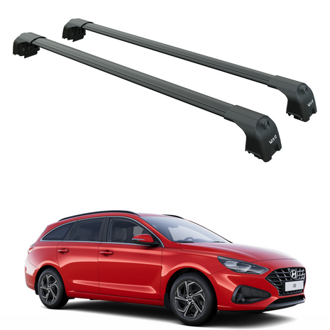 Hyundai İ30 Wagon 2017-2025 Portbagaj Taşıyıcı Ara Atkisi - Ara Çubuk Paw Pro 2 Siyah
