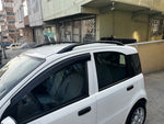 Fiat Panda 169 (2003-2012) Araç Üstü Alüminyum Tavan Yan Rayları Plus Serisi - Gri