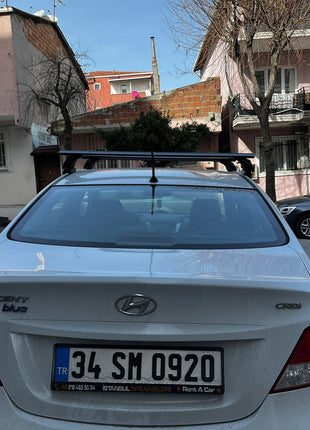 Hyundai Accent 2018-2025 Oluksuz Üst Tavan Portbagaj Taşıyıcı Ara Atkısı Toros Serisi Pro 4 Gri