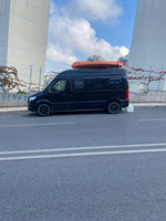 H1 Ladder Roof Rack 2018- On Sprinter Low Roof (144 WB) Roof Rack Siyah
