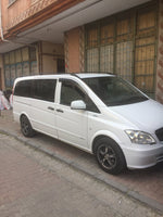 Mercedes Vito W447 L1 (2014-2025) Araç Üstü Alüminyum Tavan Yan Rayları Plus Serisi - Siyah
