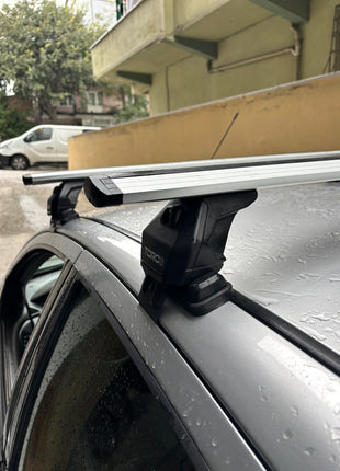 Ford Focus Sedan 1 (1998-2005) Oluksuz Üst Tavan Portbagaj Taşıyıcı Ara Atkısı Toros Serisi Pro 4, Gri