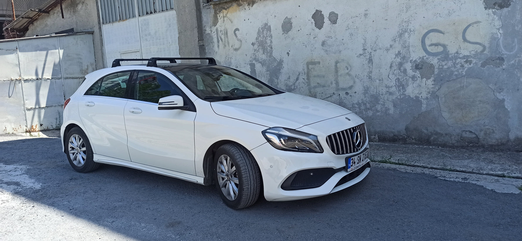 Mercedes A Hb W177 2018-2025 Portbagaj Taşıyıcı Ara Atkı Aparatı Paw Pro 3 Siyah
