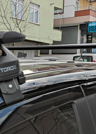 Ford Ecosport 2018-2025 Oluksuz Üst Tavan Portbagaj Taşıyıcı Ara Atkısı Toros Serisi Pro 4 Gri