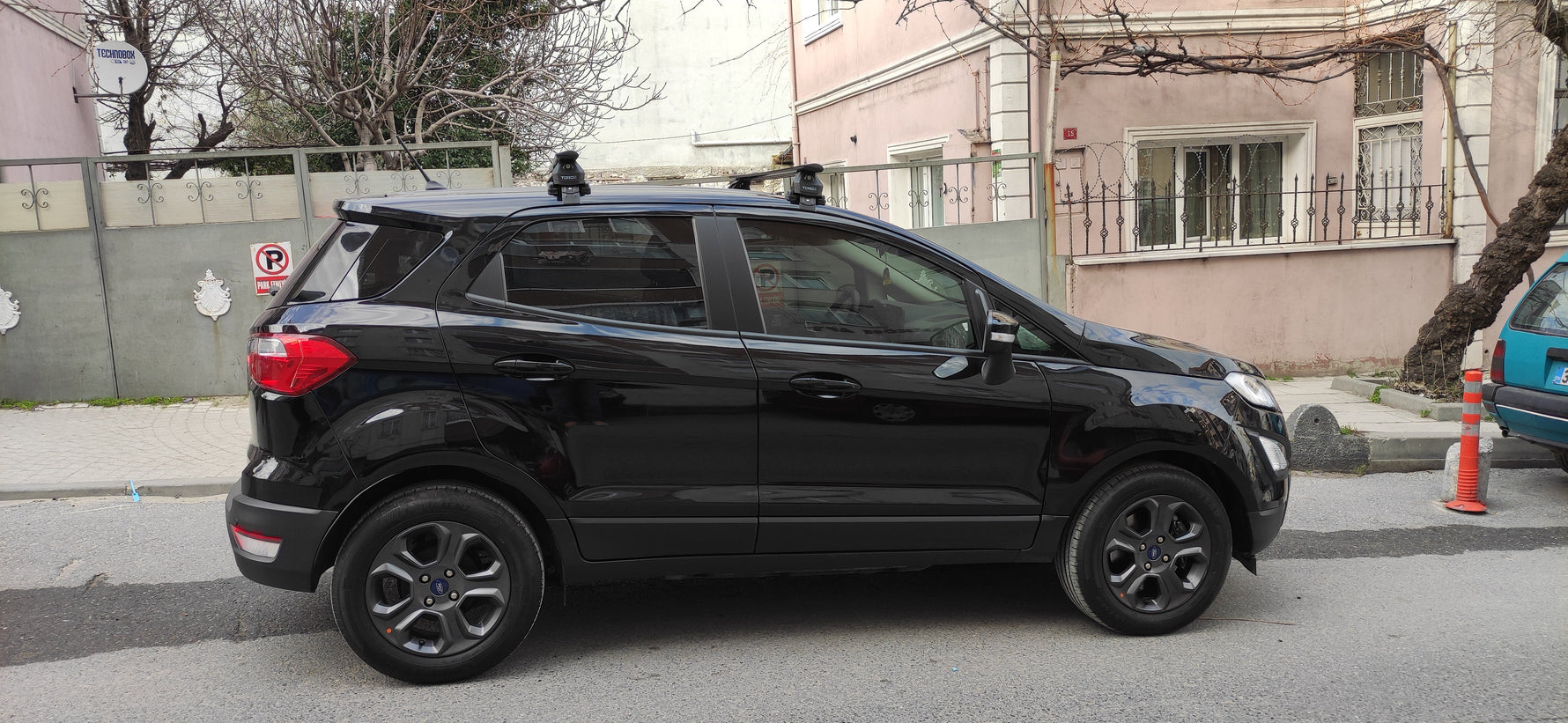 Ford Ecosport 2018-2025 Oluksuz Üst Tavan Portbagaj Taşıyıcı Ara Atkısı Toros Serisi Pro 4 Gri
