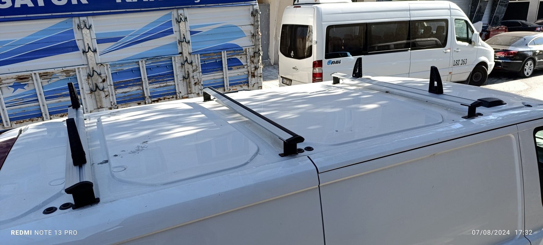 Ford Transit Custom 2013-2023 Araç Üstü Merdiven Sabitleyici, Yük Taşıma Sistemleri Pratik Seri 3 Adet