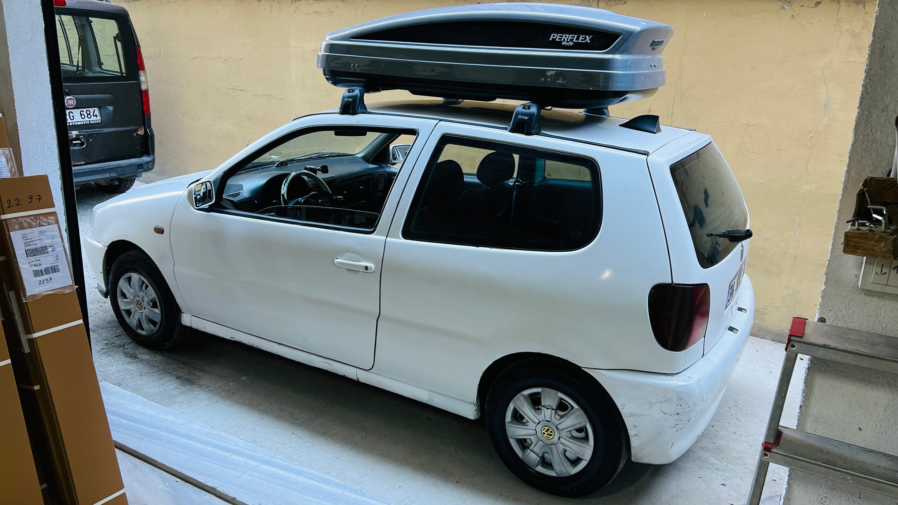 Volkswagen Polo 1994-1999 Tavan Portbagaj Taşıyıcı Ara Atkısı Paw Pro 3 Siyah