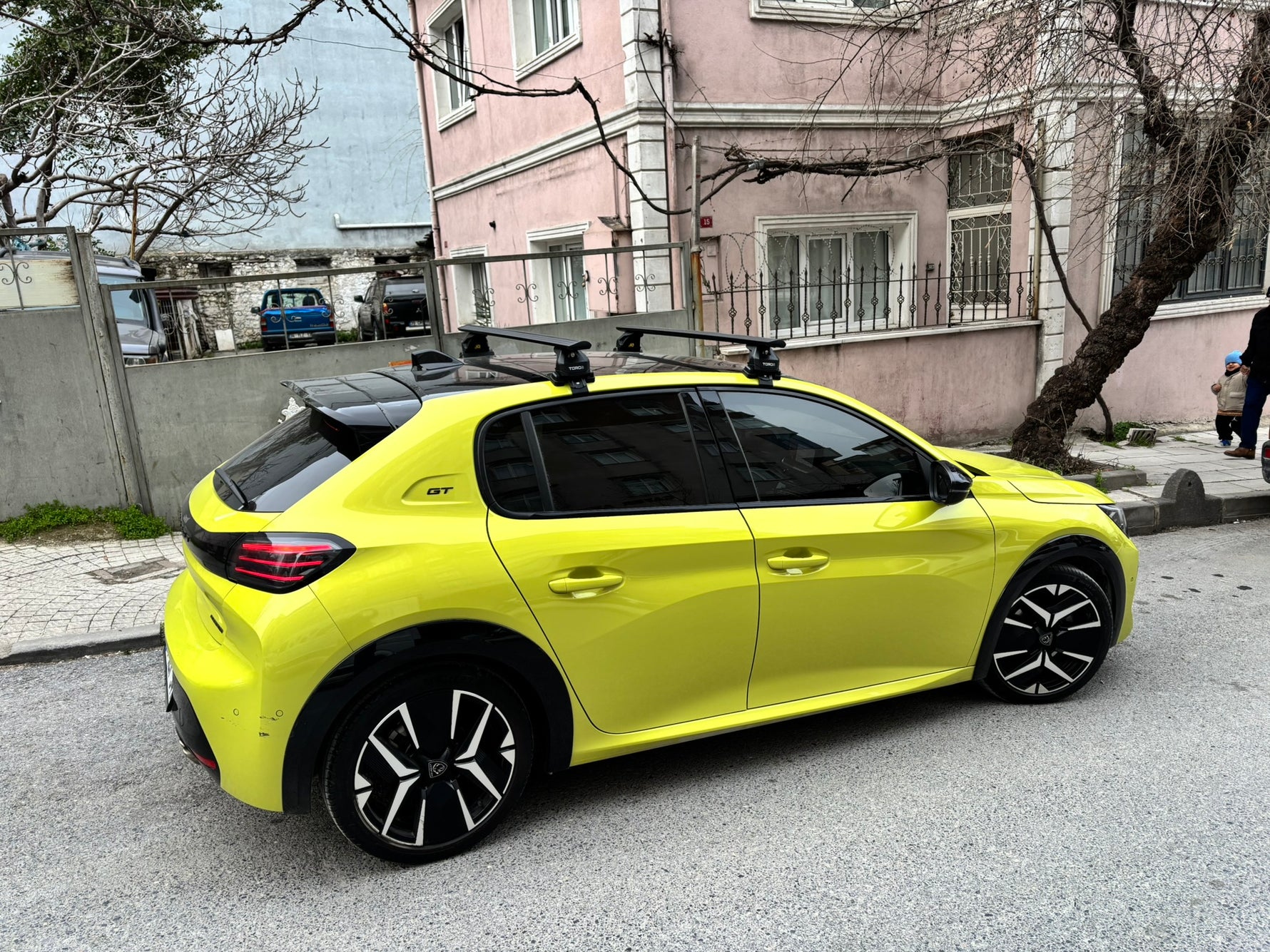 Peugeot 208 (2012-2019) Portbagaj Taşıyıcı Ara Atkısı Toros Pro 4, Siyah