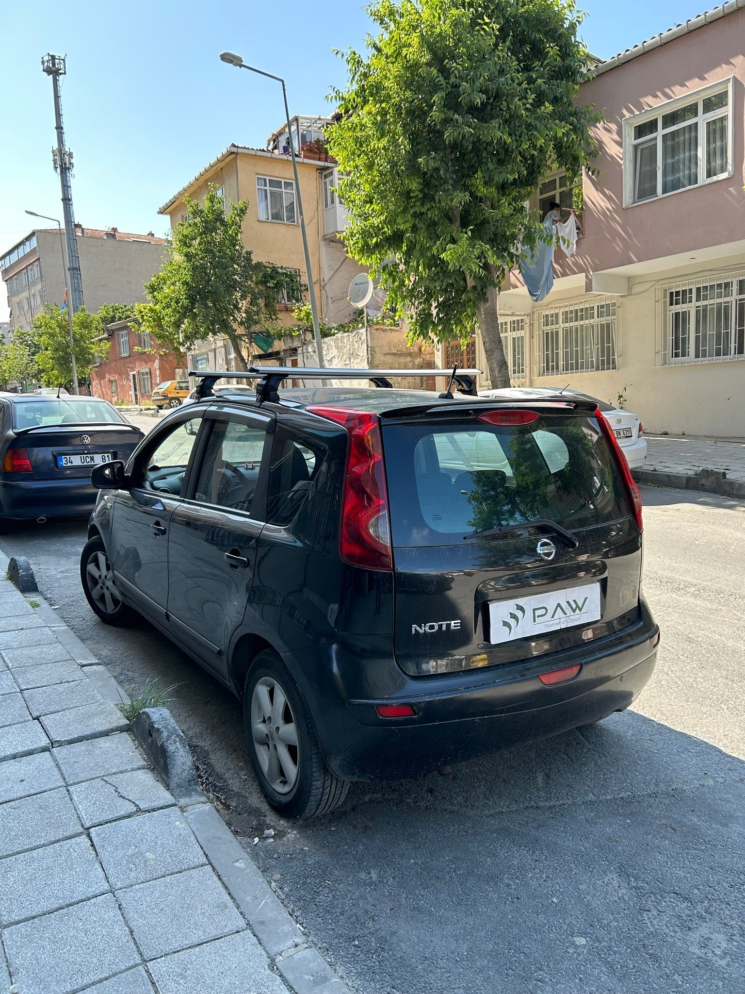 Nissan Note E11 2004-2013 Oluksuz Üst Tavan Portbagaj Taşıyıcı Ara Atkısı Toros Serisi Pro 4 Siyah