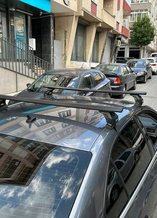 Volkswagen Jetta 2011-2018 Oluksuz Üst Tavan Portbagaj Taşıyıcı Ara Atkısı Toros Serisi Pro 4 Siyah