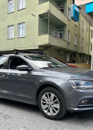 Volkswagen Jetta 2019-2025 Oluksuz Üst Tavan Portbagaj Taşıyıcı Ara Atkısı Toros Serisi Pro 4 Siyah