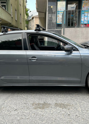 Volkswagen Jetta 2019-2025 Oluksuz Üst Tavan Portbagaj Taşıyıcı Ara Atkısı Toros Serisi Pro 4 Siyah