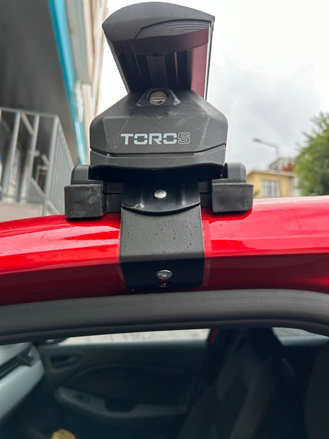 Renault Clio 4 Hatcback Oluksuz Üst Tavan Portbagaj Taşıyıcı Ara Atkısı Toros Serisi Pro 4 Gri