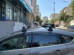 Ford Focus Hb (C519) 2018-2025 Oluksuz Üst Tavan Portbagaj Taşıyıcı Ara Atkısı Toros Serisi Pro 4 Siyah