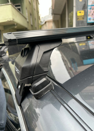 Bmw 5 Sedan E60 2003-2009 Oluksuz Üst Tavan Portbagaj Taşıyıcı Ara Atkısı Toros Serisi Pro 4 Siyah