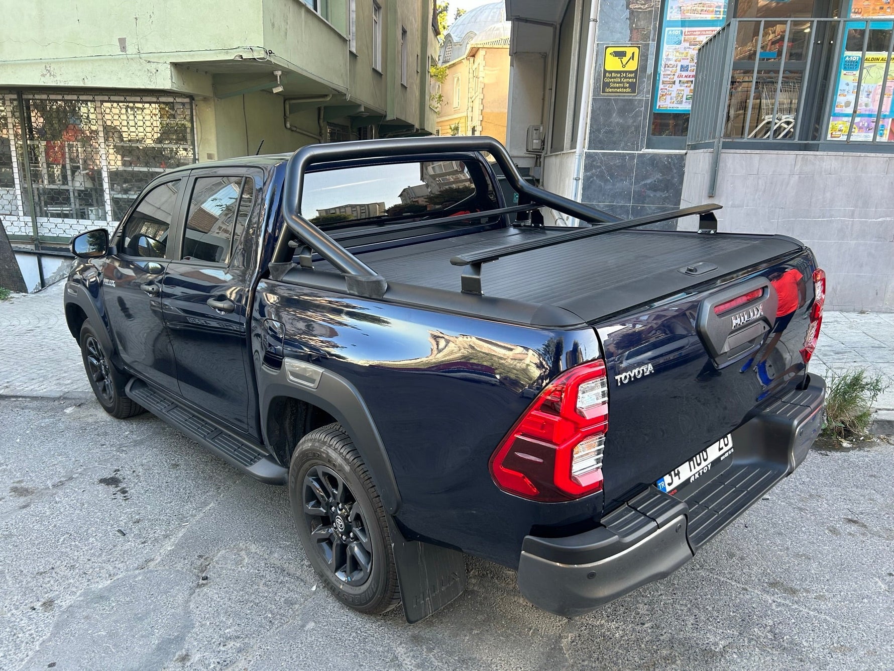 Toyota Hilux (2015-2025) Kasa Üstü Bed Rack Taşıyıcı Bar – Gri