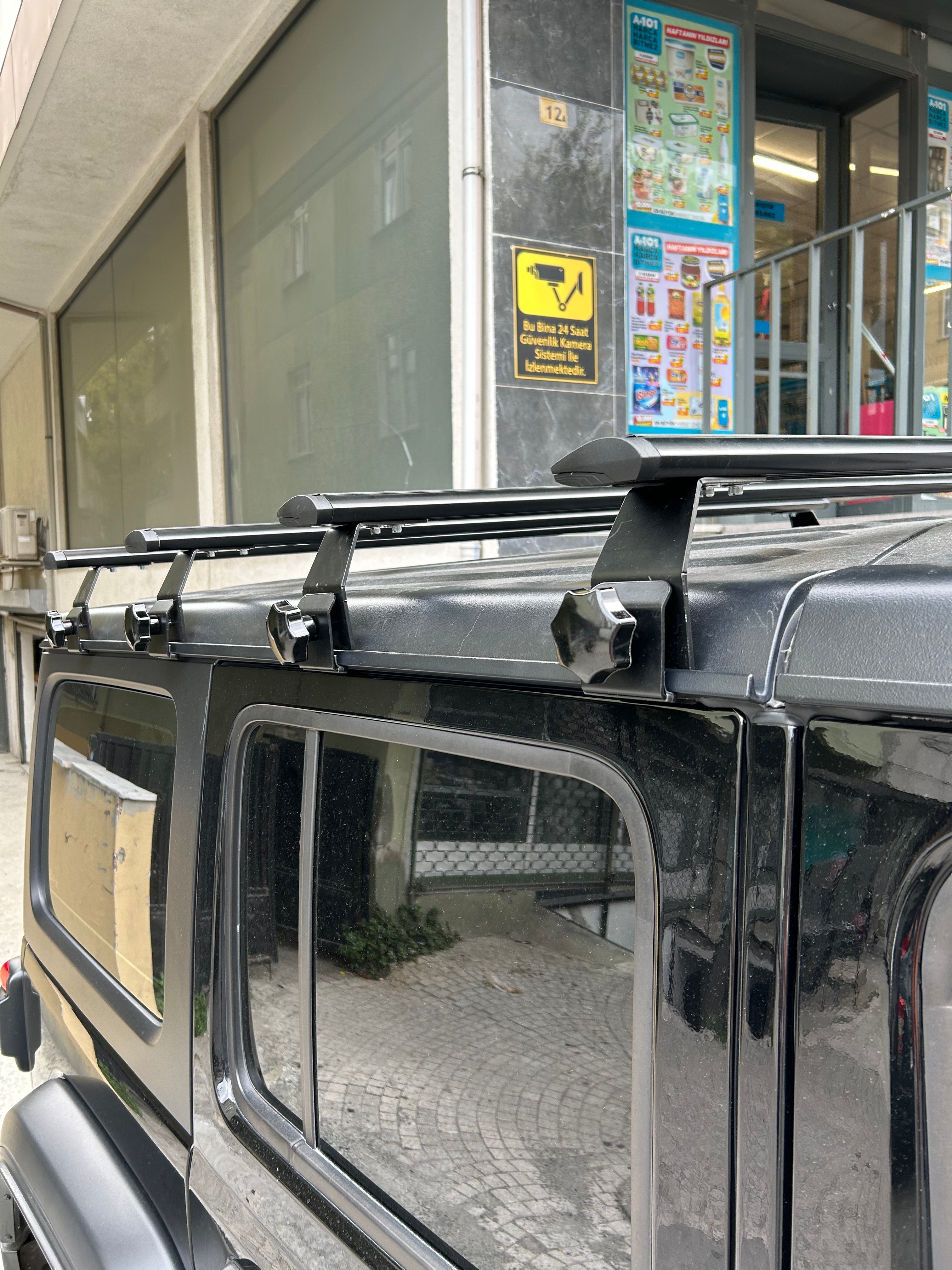 Jeep Gladiator JT 2020-2025 Yagmur Oluklu Üst Tavan Taşıyıcı Ara Atkısı Gri