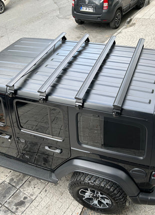 Jeep Gladiator JT 2020-2025 Yagmur Oluklu Üst Tavan Taşıyıcı Ara Atkısı Gri