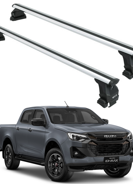 Isuzu D-Max 2020-2025 Oluksuz Üst Tavan Portbagaj Taşıyıcı Ara Atkısı Toros Serisi Pro 4 Gri