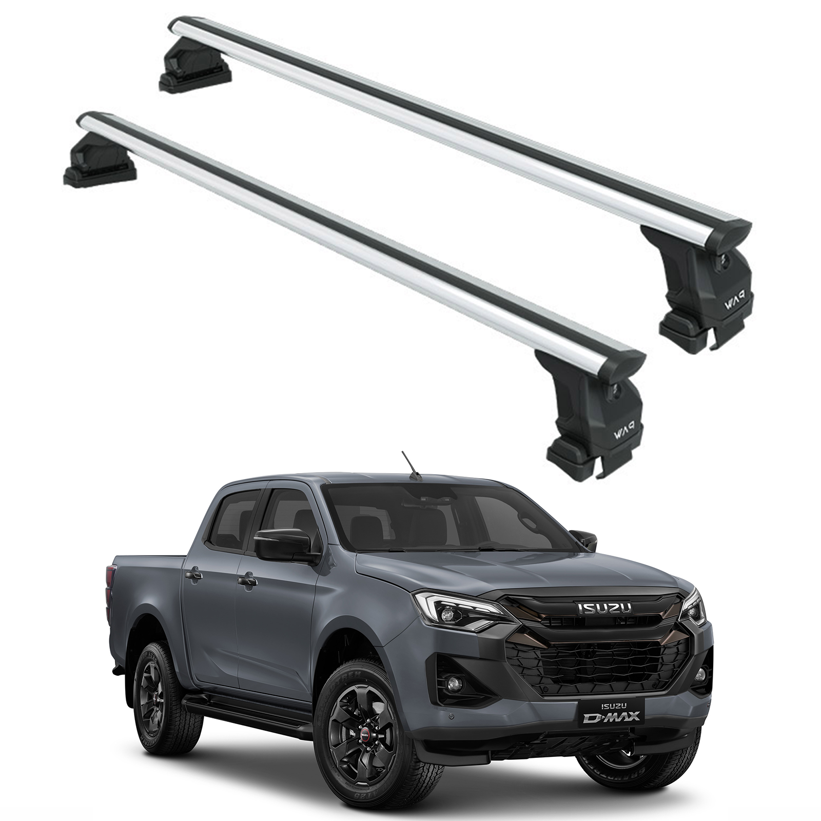 Isuzu D-Max 2020-2025 Oluksuz Üst Tavan Portbagaj Taşıyıcı Ara Atkısı Toros Serisi Pro 4 Gri