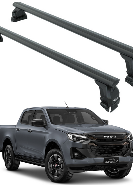 Isuzu D-Max 2020-2025 Oluksuz Üst Tavan Portbagaj Taşıyıcı Ara Atkısı Toros Serisi Pro 4 Siyah