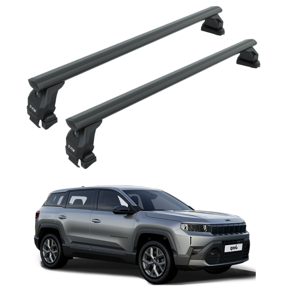Jeep Compass 2025-2026 | Pro 4 Tavan Ara Atkısı | Alüminyum | Normal Tavan | Siyah