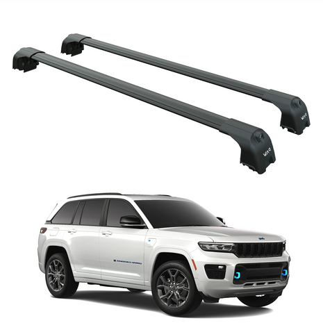 Jeep Grand Cherokee Wl 2022-2025 Portbagaj Taşıyıcı Ara Atkisi - Ara Çubuk Paw Pro 2 Siyah