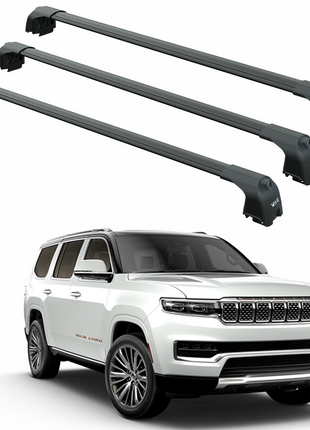 Jeep Grand Wagoneer 2021-2025 Portbagaj Taşıyıcı Ara Atkisi - Ara Çubuk Paw Pro 2 3Qty Siyah