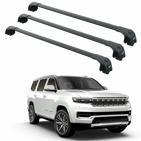 Jeep Grand Wagoneer 2021-2025 Portbagaj Taşıyıcı Ara Atkisi - Ara Çubuk Paw Pro 2 3Qty Siyah
