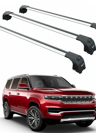 Jeep Wagoneer 2021-2025 Portbagaj Taşıyıcı Ara Atkisi - Ara Çubuk Paw Pro 2 Gri 3 Qty