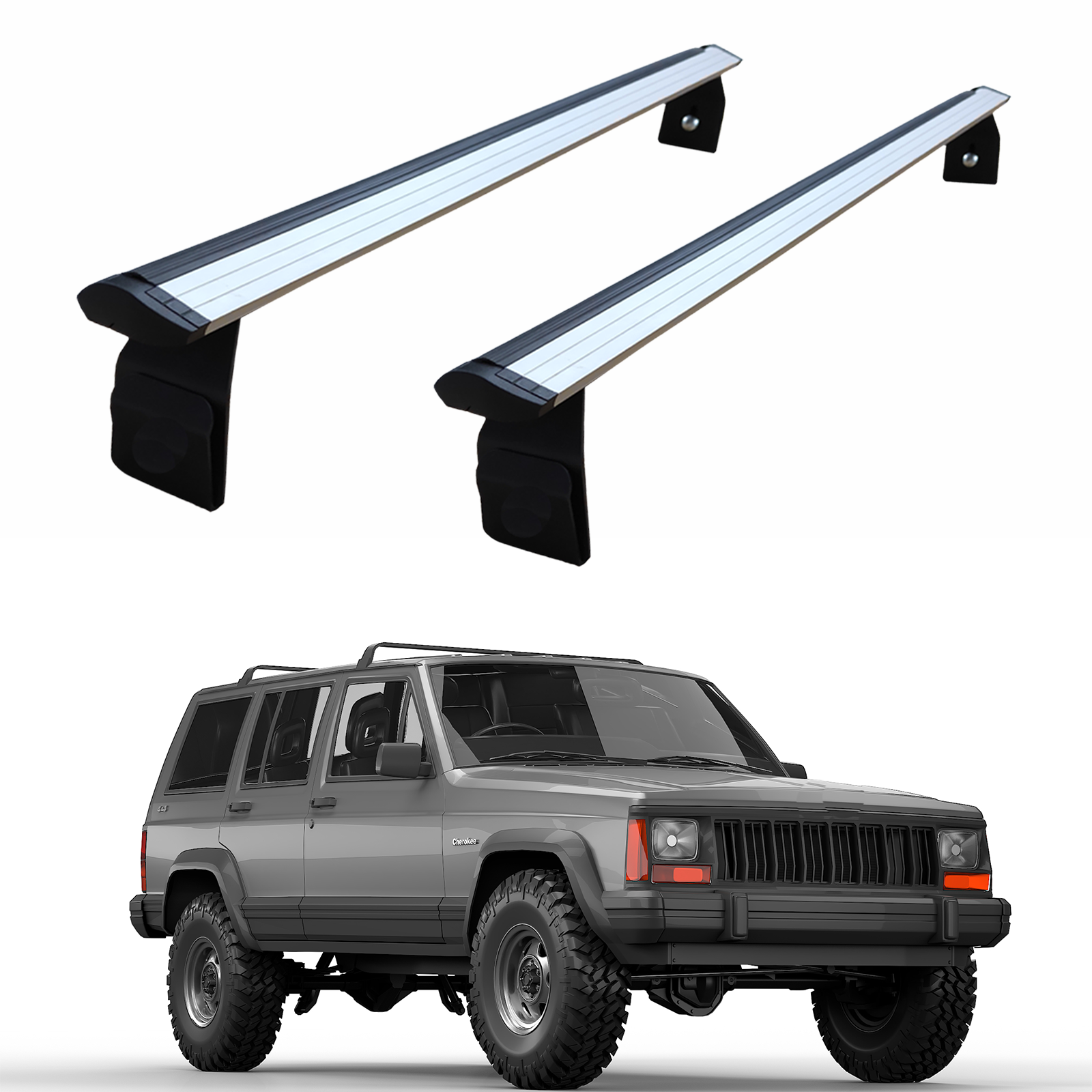 Jeep Cherokee Xj 1984-2002 Yagmur Oluklu Üst Tavan Taşıyıcı Ara Atkısı Paw Gri