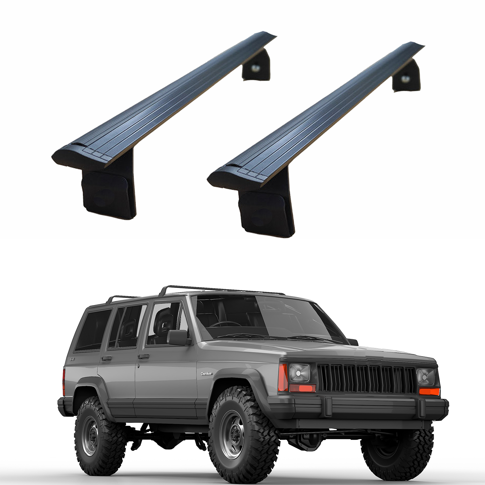 Jeep Cherokee Xj 1984-2002 Yagmur Oluklu Üst Tavan Taşıyıcı Ara Atkısı Paw Siyah