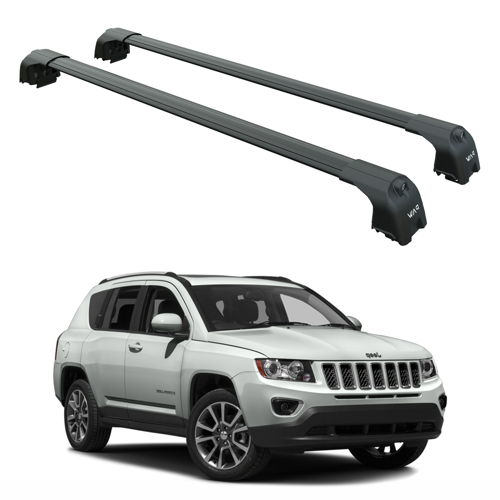 Jeep Compass 2011-2017 Portbagaj Taşıyıcı Ara Atkisi - Ara Çubuk Paw Pro 2 Siyah