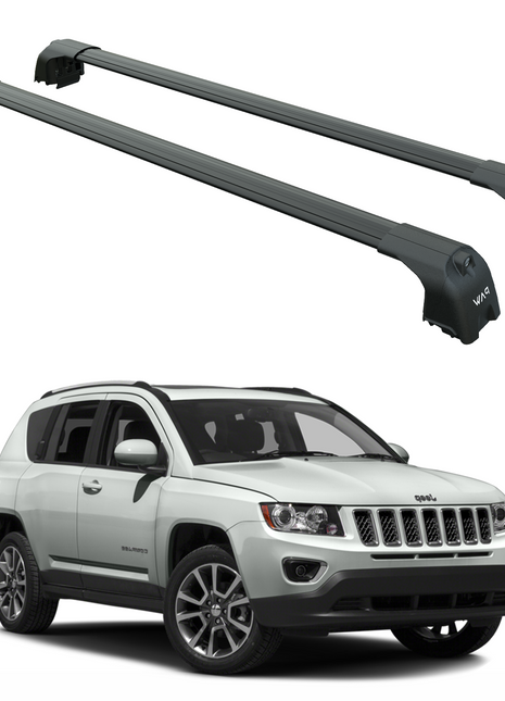 Jeep Compass 2011-2017 Portbagaj Taşıyıcı Ara Atkisi - Ara Çubuk Paw Pro 2 Siyah